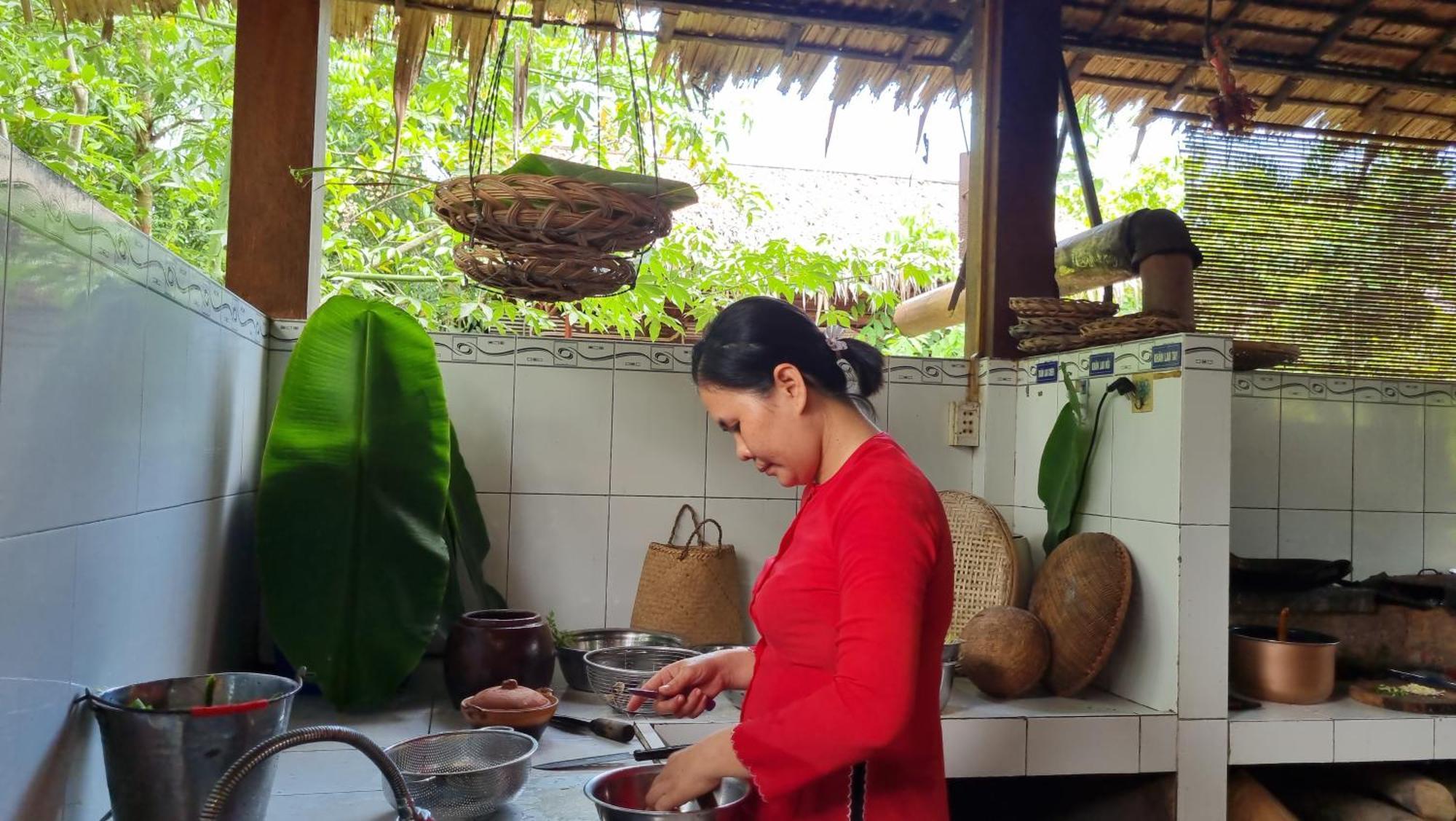 Ba Danh Homestay & Kitchen - Ben Tre Mekong Exterior photo